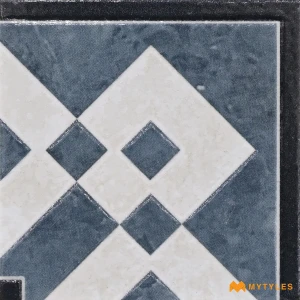 Blue Interlocking Square Corner Tile Code39846 