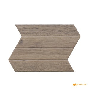 undefined-Vitrified Gray Wooden Floor and Wall Tile Code32822 (80x450mm, Matt)