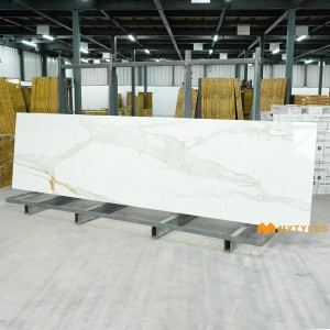 undefined-Vitrified White Slab Floor and Wall Tile Code28941 (790x3000mm, Glossy)