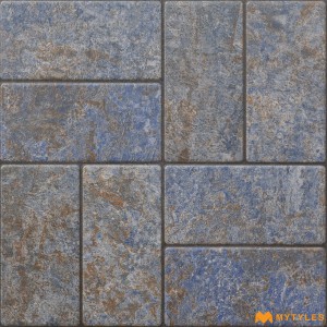 undefined-Vitrified Blue Digital Parking Floor and Wall Tile Code32380 (400x400mm, Matt)