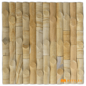 undefined-Natural Stone Wall Cladding Code16438 (145x600mm, Stone) - Teak Bamboo