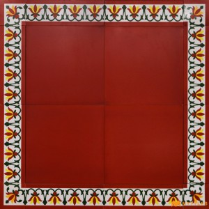 undefined-Ceramic Terracotta Carpet Design Floor and Wall Tile Code33723 (300x300mm, Matt)