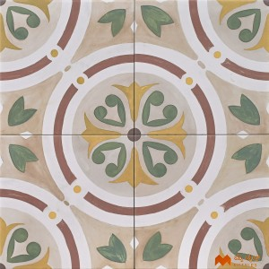 undefined-Vitrified Beige Moroccan Floor and Wall Tile Code37712 (200x200mm, Matt)