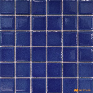 undefined-Blue Swimming Pool Mosaic Floor and Wall Tile Code33236 (300x300mm, Glossy)