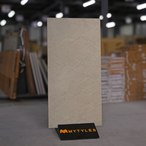 undefined-Vitrified Beige Floor and Wall Tile Code30113 (600x1200mm, Matt)