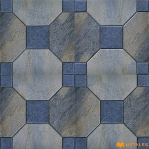undefined-Vitrified Blue Digital Parking Floor and Wall Tile Code29952 (300x300mm,Matt)