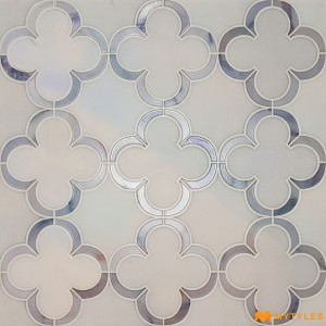 undefined-Ceramic White Moroccan Floor and Wall Tile Code33708 (300x300mm, Carving Matt)