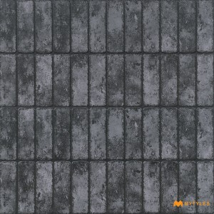 undefined-Ceramic Gray Brick Wall Tile Code31714 (300x600mm, Matt)
