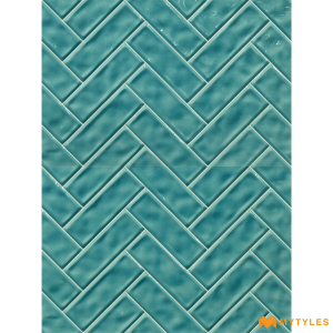 undefined-Ceramic Blue Geometric Wall Tile Code26033D4 (300x450mm, Glossy)
