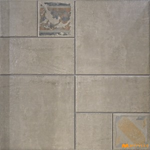undefined-Vitrified Gray Modular Floor and Wall Tile Code35129 (500x500mm, Matt)