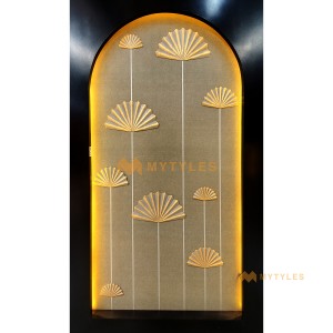 undefined-Cream Hand Craft Poster Wall Tile Code31929 (4x8 Feet, Matt, 4Pcs)