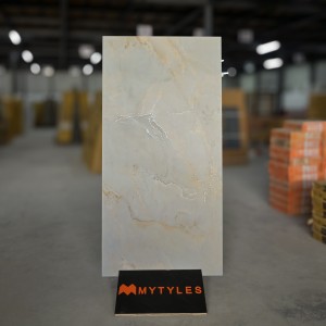 undefined-Vitrified Ivory Floor and Wall Tile Code28035 (600x1200mm, Matt)