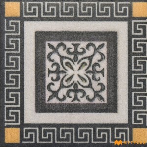 undefined-Vitrified Gray Corner Floor and Wall Tile Code36114 (47x47mm, Matt)
