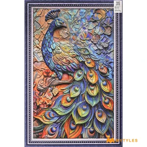 undefined-Royal Peacock Blue Matt Poster Tile Code34246 600x900mm 1Pc