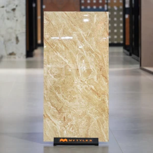 undefined-Vitrified Beige Floor and Wall Tile Code38193 (600x1200mm, Glossy)