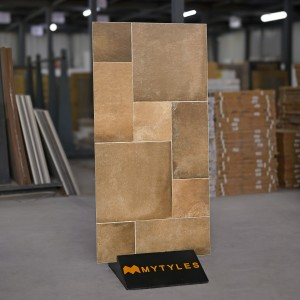 undefined-Vitrified Brown Floor and Wall Tile Code34252 (600x1200mm, Matt)