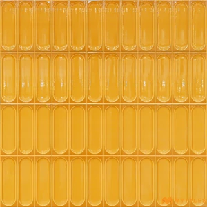 undefined-Mustard Yellow Capsule Glossy Ceramic Wall Tile Code40024 300x600mm 6Pc Pack