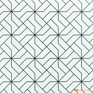 undefined-White and Black Moroccan Floor and Wall Tile Code27898 (600x600mm, Matt)