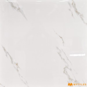 undefined-Vitrified White Floor and Wall Tile Code33806 (600x600mm, Glossy)