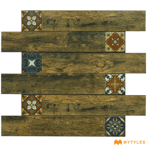 undefined-Porcelain Wooden Plank Tile Code18608 (150x900mm, Matt)