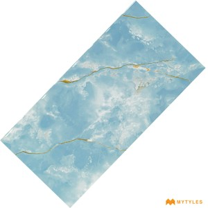 undefined-Vitrified Blue Floor and Wall Tile Code26954 (600x1200mm, Glossy)