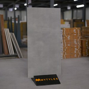 undefined-Vitrified Gray Floor and Wall Tile Code16807 (600x1200mm, Rustic)