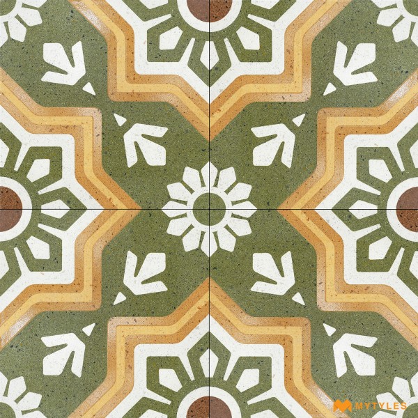 Moroccan Tiles-Ceramic Moroccan Tile Code3279 (300x300mm, Matt)