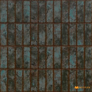 undefined-Ceramic Blue Brick Wall Tile Code31711 (300x600mm, Matt)