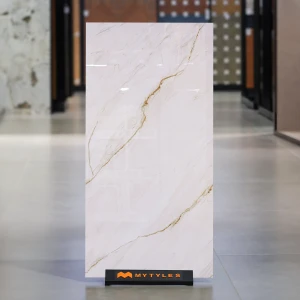 undefined-Vitrified Off-White Floor and Wall Tile Code38203 (600x1200mm, Glossy)