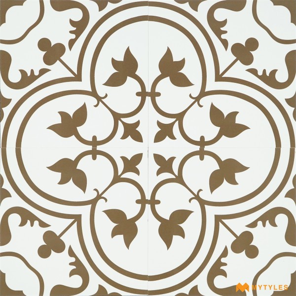 Kitchen-Ceramic White Moroccan Floor and Wall Code28969 (300x300mm, Matt)