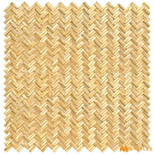 undefined-Imported Gold Mosaic Wall Tile Code34889 (284x296mm, Metallic)