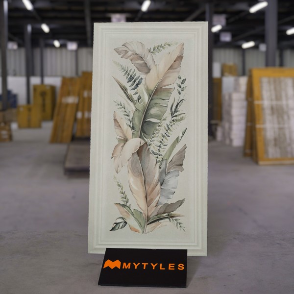 Tropical Tiles-Vitrified Cream Tropical Wall Tile Code33013 (600x1200mm, Matt)