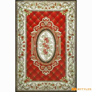 undefined-Carpet Rangoli Vitrified Tiles Code22123 (4x6 Feet, Glossy )