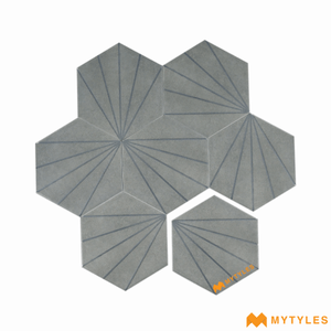 undefined-Ceramic Hexagon Wall Tile Code1581 (150x173mm, Matt)