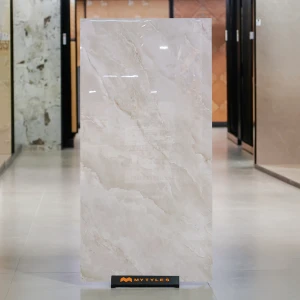 undefined-Vitrified Beige Slab Floor and Wall Tile Code37569 (800x1600mm, Glossy)