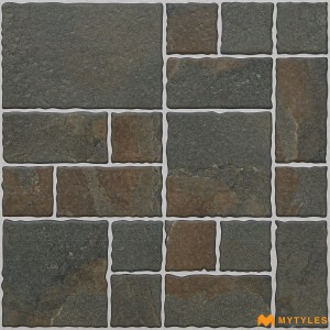 undefined-Vitrified Gray Digital Parking Floor and Wall Tile Code34432 (400x400mm, Matt)
