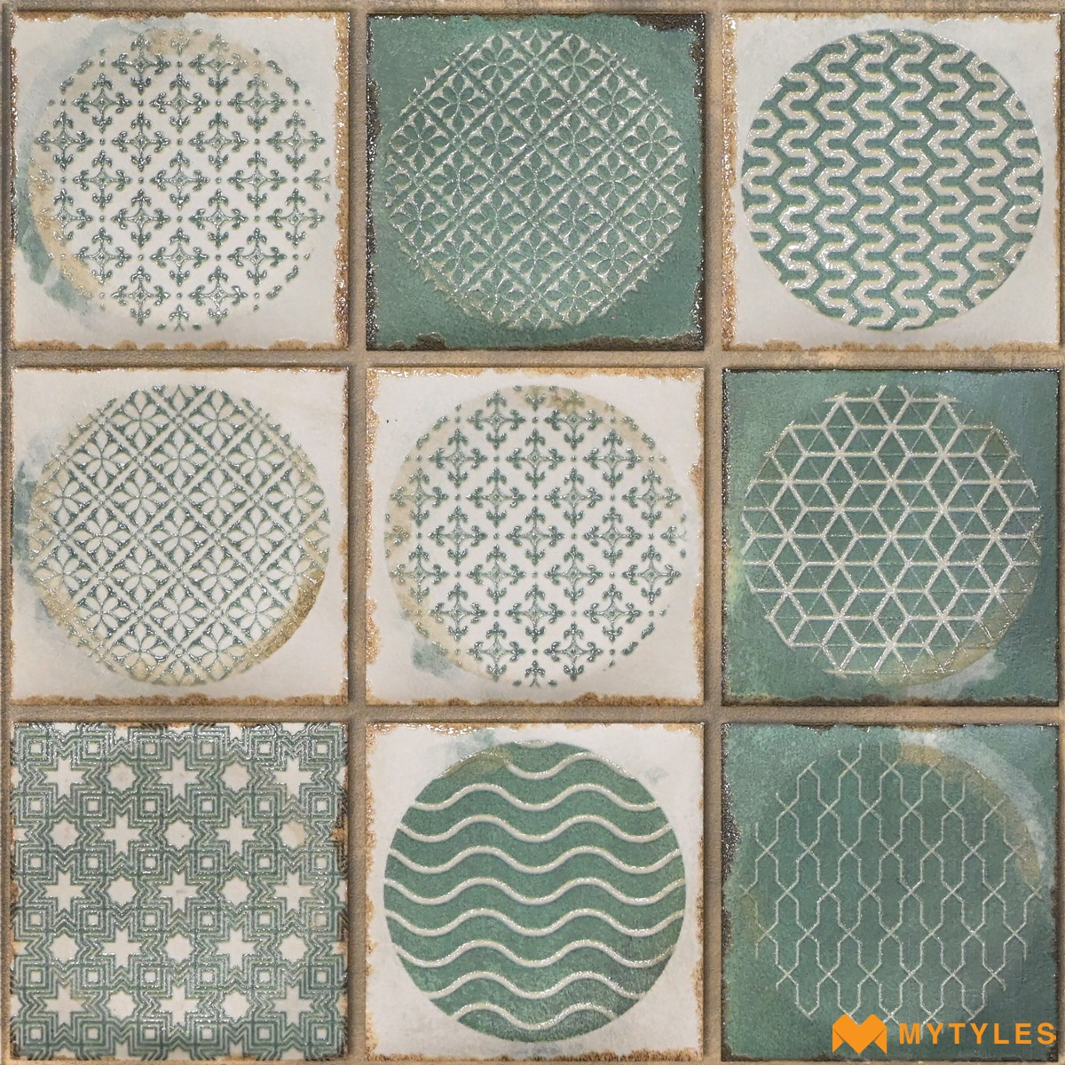 Buy Green Moroccan Wall Tile 300x300 mm From MyTyles