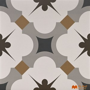 undefined-Vitrified Gray Digital Parking Floor and Wall Tile Code36569 (400x400mm, Matt)