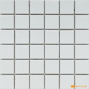 undefined-White Swimming Pool Mosaic Floor and Wall Tile Code33227 (300x300mm, Glossy)