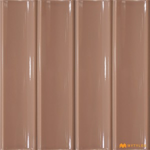 undefined-Pink Fluted Wall Tile Code28871 (75x300mm, Glossy)