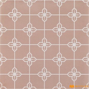 undefined-Vitrified Pink Moroccan Floor and Wall Tile Code31840 (300x300mm, Matt)