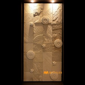 undefined-Natural Stone Bloom Wall Cladding Code33622 (Random Size, Stone)-MYT320