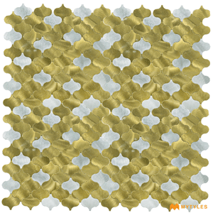 undefined-Mossaic Metal Tile Code23658 (300x300mm, Metallic)
