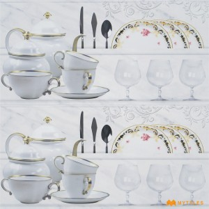 undefined-Ceramic White Wall Tile Code27744HL (300x600mm, Glossy)