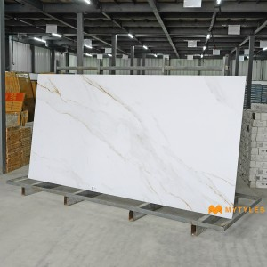 undefined-Vitrified White Slab Floor and Wall Tile Code29112 (1200x2400mm, Matt)