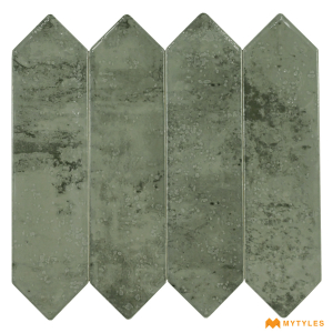 undefined-Grey Picket Subway Wall Tile Code24990 (75x300mm, Glossy)
