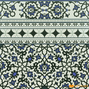 undefined-Carpet Design Moroccan Tile Code24638B (300x300mm, Matt)