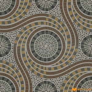 undefined-Vitrified Brown Digital Parking Floor and Wall Tile Code28780 (300x300mm, Matt)