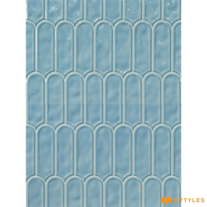 undefined-Ceramic Blue Geometric Wall Tile Code26032D1 (300x450mm, Glossy)