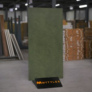undefined-Vitrified Green Floor and Wall Tile Code33780 (600x1200mm, Matt)